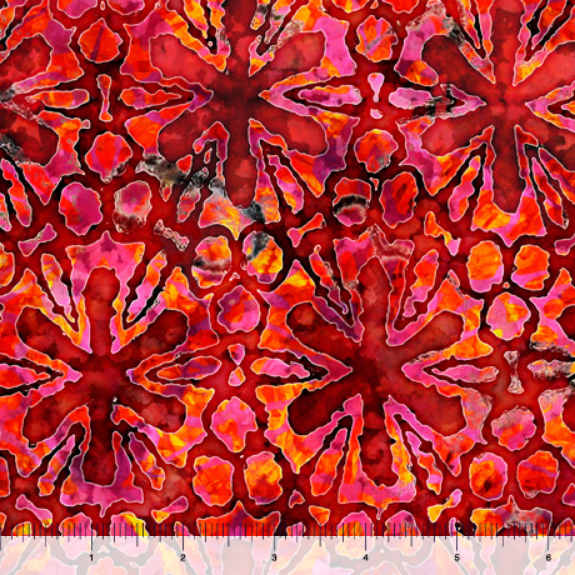 Tropicalia - Pinwheel Floral - red
